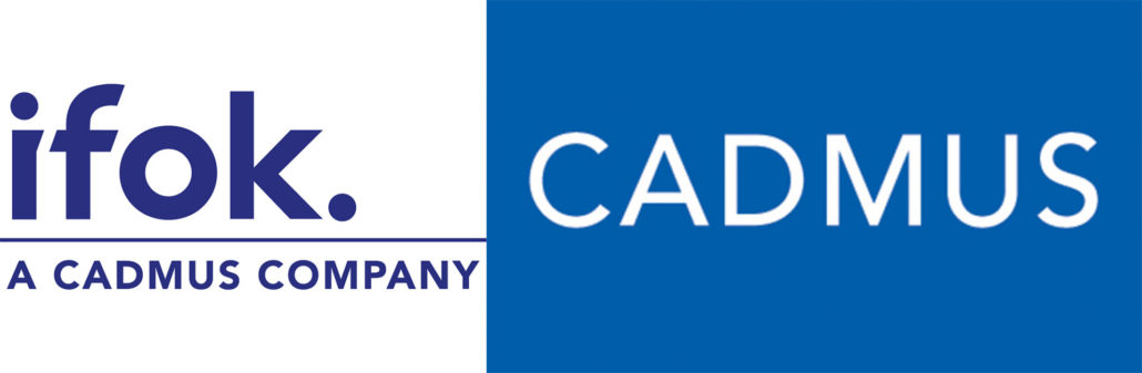 Logos der Unternehmen CADMUS und ifok
